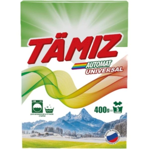 Порошок стиральный автомат Tamiz Universal 0.4 кг для белого и цветного белья